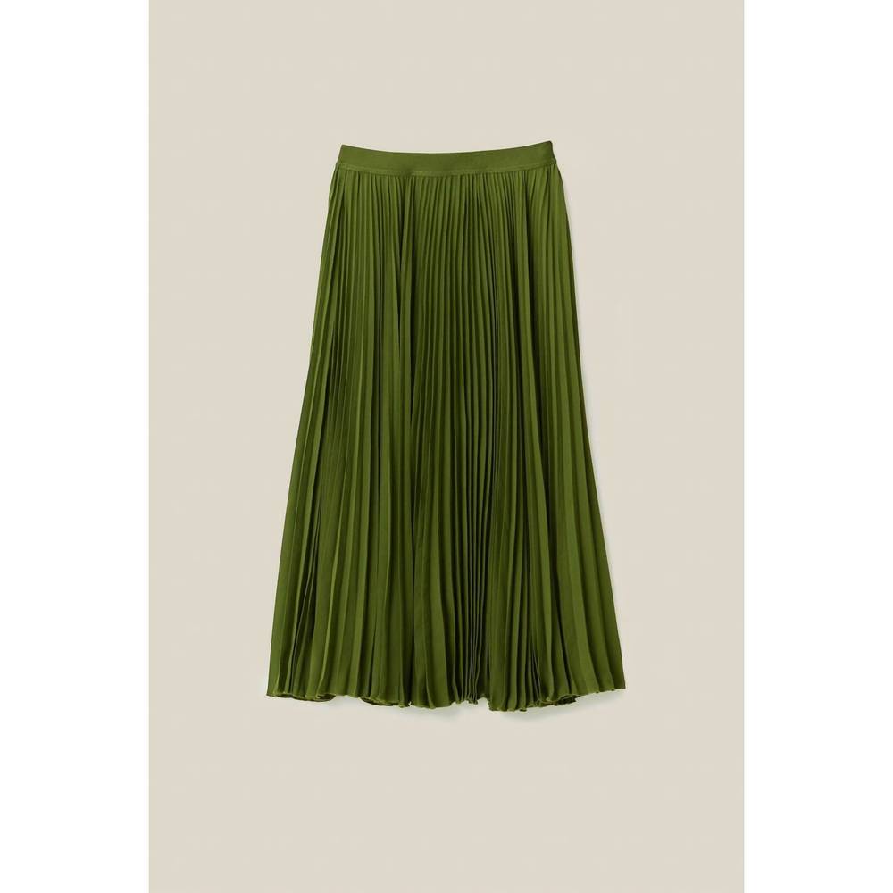 FARM Rio Green Pleated Midi Skirt - Picture 4 of 4